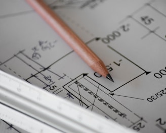 brown pencil on white printing paper